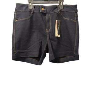 D.Jeans High Waist Navy Blue Denim Shorts Modern Fit Size 16 Shorts. NWT